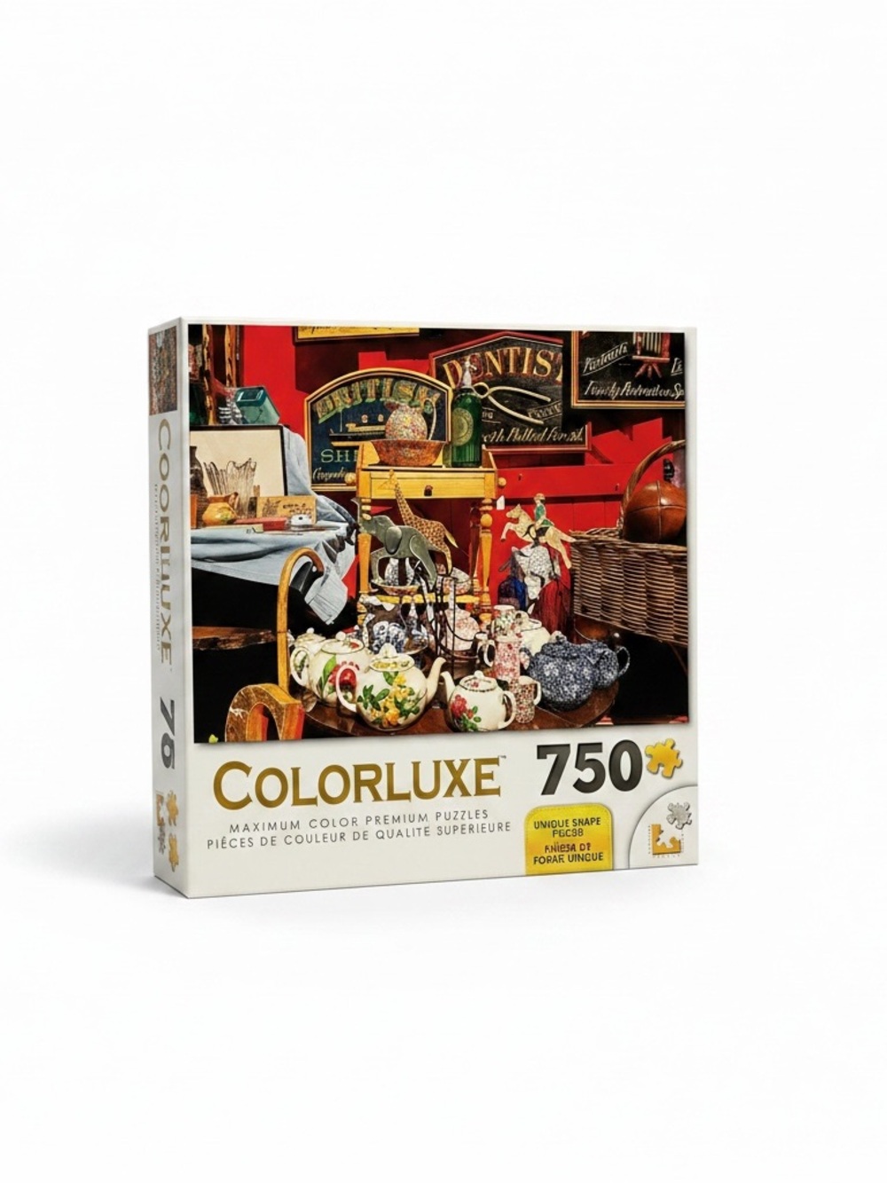 750-Piece Vintage Tea Set Jigsaw Puzzle - White